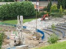 Stavebn� pr�ce na Stadionu ml�de�e ve Zl�n� pokra�uj�.