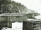 Pracovní tábor na Buni na snímku z února 1939.
