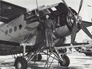 V 50. letech z Holeova na pravidelnou linku vzlétala nejastji letadla DC-3 a...