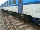 Ve stanici Praha-akovice rno vykolejil ve smru na Turnov osobn vlak...