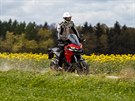 Ducati Multistrada 950. Devatenáctipalcové pední kolo dává píjemnou odezvu i...