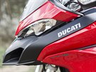 Ducati Multistrada 950. Sportovní charakter posilují nádechy sání do motoru.