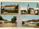 Dobov pohlednice, vydan Hansem Tichi Misslitzem, zachycuje idylickou vesnici...