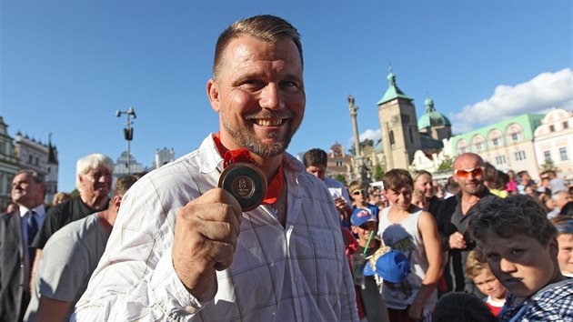 Zpasnk Marek vec v Havlkov Brod dodaten obdrel bronzovou olympijskou medaili z Pekingu.