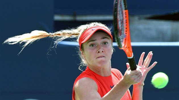Ukrajinská tenistka Jelena Svitolinová ve finále Rogers Cupu proti Caroline Wozniacké z Dánska.