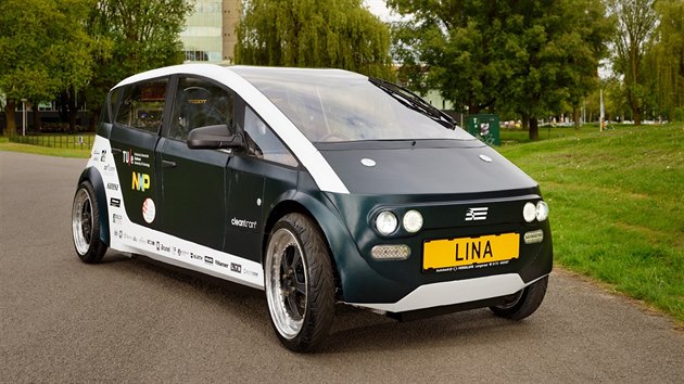 Lina - prototyp lehkho elektrickho auta student v Nizozemsku