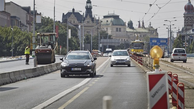 Oprava mostu generla Pattona v Plzni