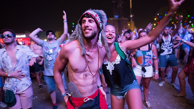 Momentka z letonho ronku maarskho festivalu Sziget (10. srpna 2017)