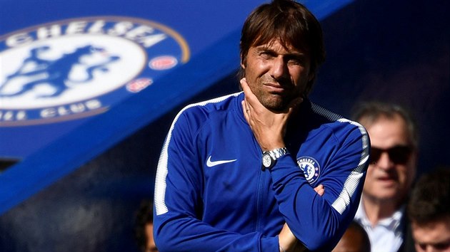 Trenér fotbalistů Chelsea Antonio Conte.