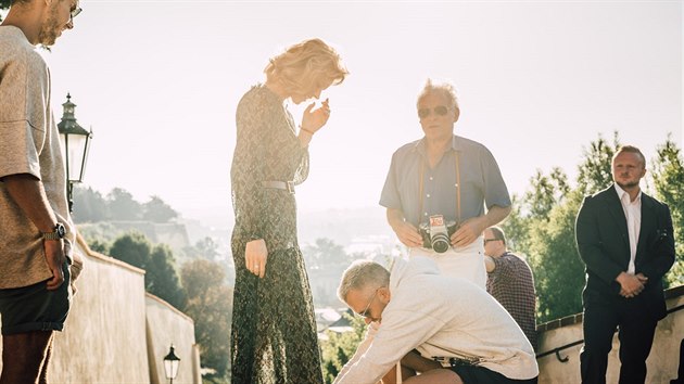 Eva Herzigov a Jan Saudek pi focen spolen kampan pro Mastercard