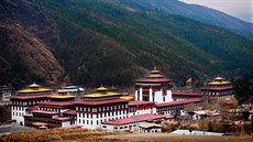Buddhistický chrám v bhútánském hlavním mst Thimpu