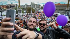 Pochod hrdosti gayů, leseb, bisexuálů i translidí (LGBT) Prague Pride...