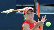 Ukrajinská tenistka Jelena Svitolinová ve finále Rogers Cupu proti Caroline...