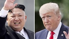 Severokorejský vdce Kim ong-un a americký prezident Donald Trump