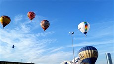 V Olomouci zaili hromadný start horkovzduných balon