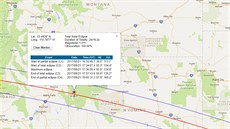 Jackson ve stát Wyoming je pímo v centru zóny úplného zatmní. Na stránkách...