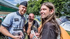 Antikonfliktní tým ve stanovém msteku na festivalu Brutal Assault (9.8.2017).