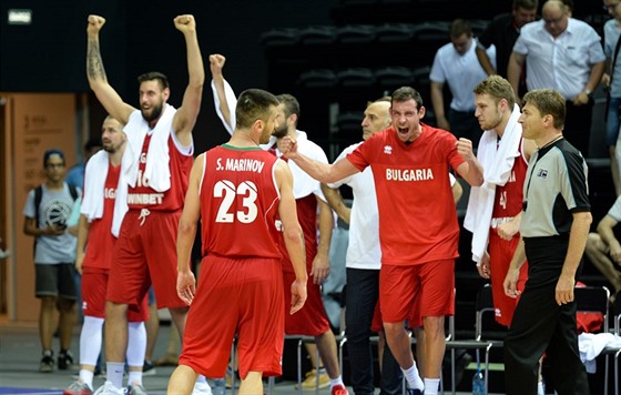 Postupová radost bulharských basketbalist