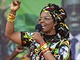 Grace Mugabeov en na mtinku pznivc zimbabwskho prezidenta (29....