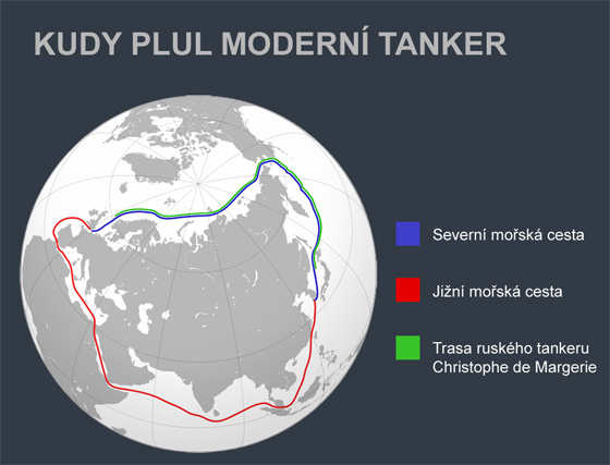 Kudy plul moderní ruský tanker