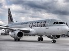 Letadlo společnosti Qatar Airways 21. srpna poprvé slavnostně přistálo na...