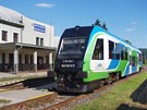 Vlak do Lupkova na nádraí v Medzilaborcích