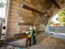 Rekonstrukce pra�sk�ho Negrelliho viaduktu (29. srpna 2017)