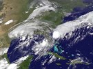 Cesta tropické boue Harvey nad pobeím Mexického zálivu