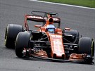 Fernando Alonso na velké cen Belgie.