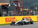 Lewis Hamilton zvítzil v belgické Velké cen.