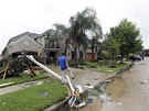 Hurikán Harvey za sebou nechal v texaském Missouri City trosky a zaplavené...