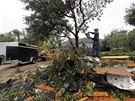 Obané texaského Missouri City se vypoádávají s následky hurikánu Harvey (26....