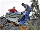 Obané texaského Missouri City se vypoádávají s následky hurikánu Harvey (26....