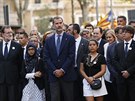 Protest proti terorismu se v Barcelon zúastnil spolu s premiérem Marianem...