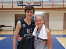 Vít Krejí a Kristýna Navrátilová na akci Basketball Without Borders