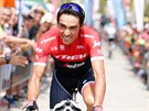Alberto Contador ze stáje Trek-Segafredo v cíli páté etapy Vuelty