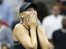 Bezprostední Maria arapovová. Rusku pemohly po prvním kole US Open emoce.