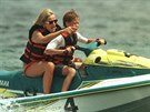Princezna Diana a princ Harry (Saint Tropez, 17. ervence 1997)