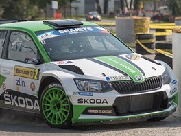 Jan Kopeck na trati Barum Rallye Zln.