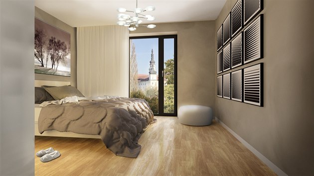 Vizualizace viladom�, kter� develope�i pl�nuj� postavit v Olomouci na Lazc�ch u Demlovy ulice. ��st m�stn�ch je ov�em proti.