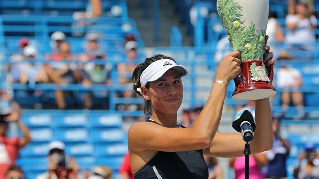 Garbine Muguruzaov slav titul na turnaji v Cincinnati.