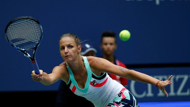V akci. esk tenistka Karolna Plkov odehrv mek v prvnm kole US Open.