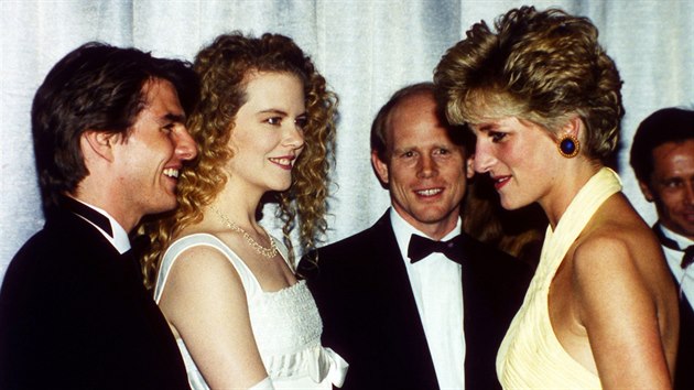 Tom Cruise, Nicole Kidmanov a princezna Diana (Londn, 30. ervence 1992)