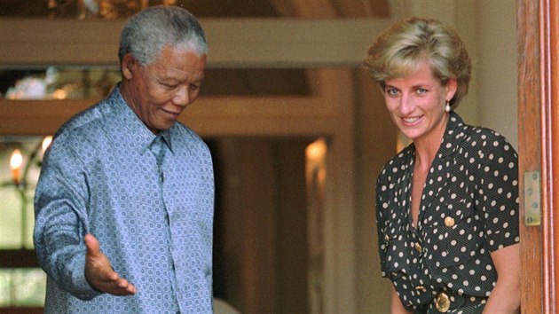 Nelson Mandela a princezna Diana (Kapsk Msto, 17. bezna 1997)