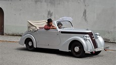 Sou�asný snímek Sodomkova kabrioletu Jawa Minor.