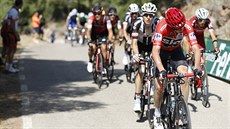 Chris Froome v esté etap panlské Vuelty