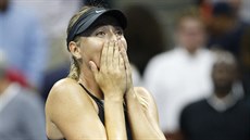 Bezprostední Maria arapovová. Rusku pemohly po prvním kole US Open emoce.