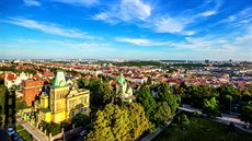 Vlastní vila vinohradského architekta Antonína Turka se zlatozelenou vikou. 