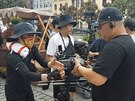 První den natáení korejského velkofilmu v Karlových Varech