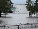 Zatopená chemická továrna Arkema u texaského Houstonu (30. srpna 2017)